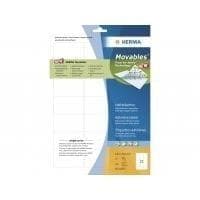 HERMA Løsøre - selvklæbende - hvid - 63,5 x 38,1 mm 525 stk. (25 ark x 21) etiketter
