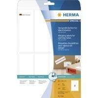 HERMA Special - Permanent selvklæbende, mat papir forsendelses-/advarselsetiketter - hvid - 50 x 142 mm 200 label(s) (25 ark x 8) (8326)