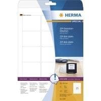 HERMA Special - Permanenta självhäftande, matta pappersskivetiketter - vit - 59 x 50 mm - 375 etikett(er) (25 ark x 15) (5087)