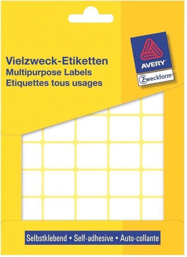 Yksityinen etiketti Avery 3318 Manual Label 22x18mm valkoinen