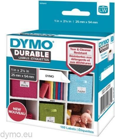 DYMO Hållbar - Vit - Självhäftande skrivaretikett - Polypropen (PP) - Hållbar - Universal - -18 - 50 °C (2112283)