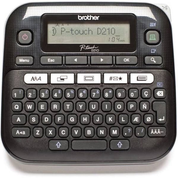 Etikettmaskin - Brother - P-Touch PT-D210 - Monokrom - 180 dpi - 20 mm/sek - Termisk överföring
