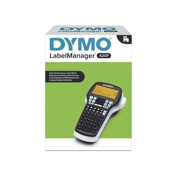DYMO LabelManager 420P, högpresterande och mångsidig bärbar etikettmaskin med PC/MAC-anslutning, ABC-tangentbord (EU)