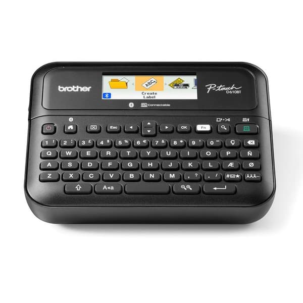 - Brother - Brother P-Touch PT-D610BTVP - Etikettmaskin - Svart och vitt - termisk överföring Svart