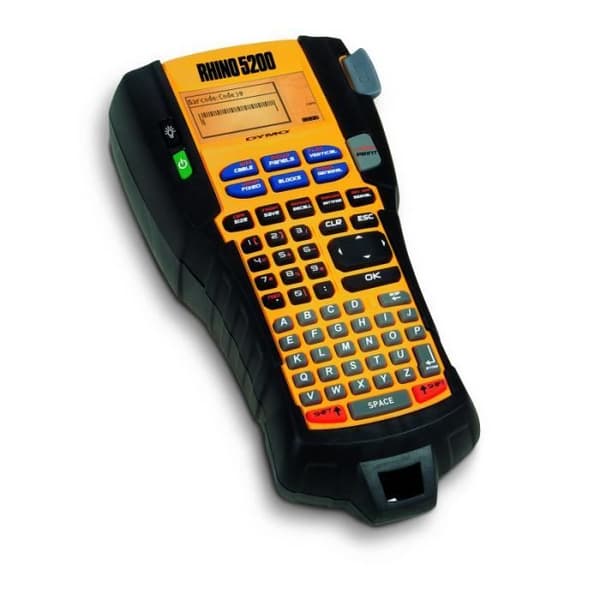 Etikettmaskin - DYMO - Rhino 5200 - Svart och vit - Termisk överföring - 1,9 cm rulle
