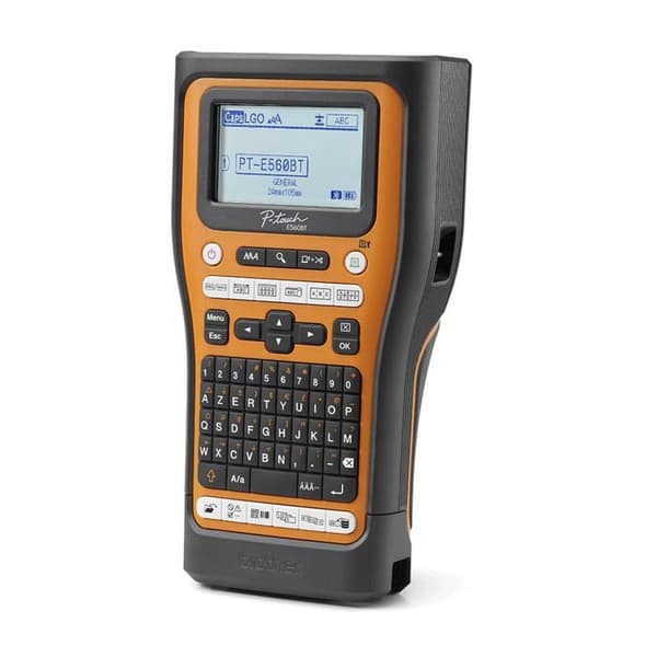 Elektriker etikettmaskin - BROTHER - Bluetooth-anslutbar, 24 mm max band, AZERTY tangentbord, levereras med fodral