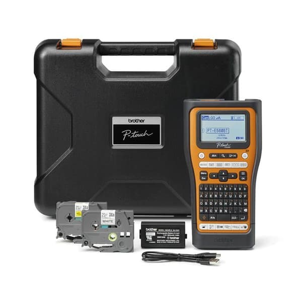 Elektriker etikettmaskin - BROTHER - Bluetooth-anslutbar, 24 mm max band, AZERTY tangentbord, levereras med fodral