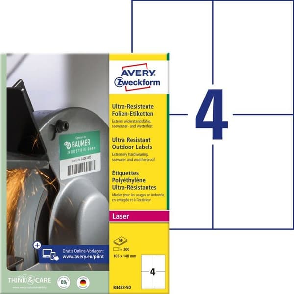 Professionell etikettmaskin - titrator Avery zweckform