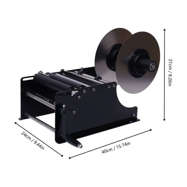 Manuell Etiketteringsmaskin, Effektiv hastighet på 10-30 st/min, Justerbar för flaskor 2-12 cm, Hög precision ±0,5 mm