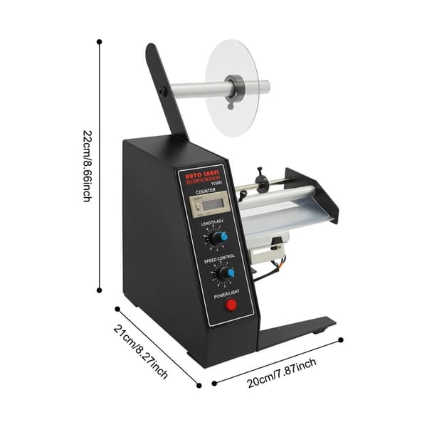 Automaattinen Tarranjakaja, 220V, 10-150mm Tarran Pituus, Automaattinen Laskenta,Kuten näytetään, EU-plugi