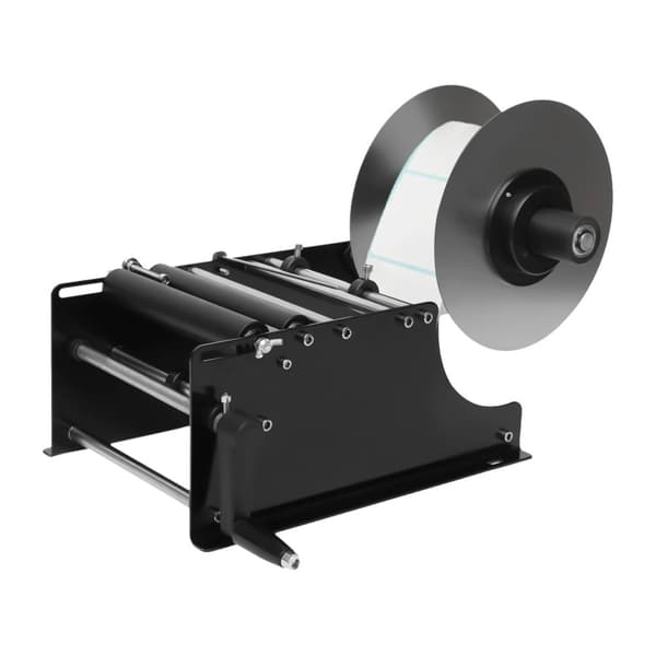 Manuell etikettapplikator för runda flaskor, lämplig för diametrar på 20 mm-120 mm, snabb etiketteringshastighet,Svart