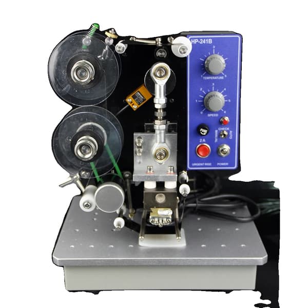 Elektrisk skrivareband datumkodare, halvautomatisk, varmtrycksmaskin