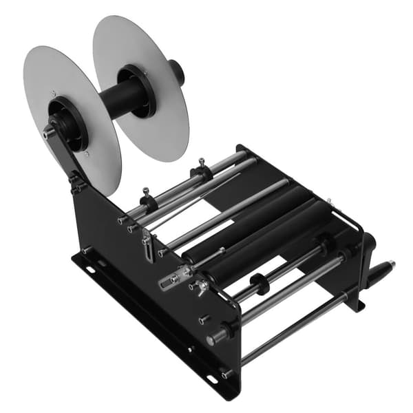 Manuell Etiketteringsmaskin, Justerbar Flaskdiameter 2-12 cm, Etiketteringshastighet 10-30 st/min, Hög Noggrannhet ±0,5 mm,svart