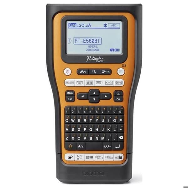 Brother P-Touch PT-E560BTVP Etikettmaskin lämplig för tejp: TZ, HSe 3,5 mm, 6 mm, 9 mm, 12 mm, 18 mm, 24 mm