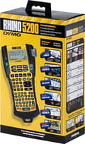 Miniatyrbilde 3 av 3: DYMO RhinoPRO 5200 merkemaskin, håndholdt, gul/svart (S0841480)