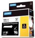 Miniatyrbilde 2 av 2: DYMO Rhino Professional, polyesterteip,  6mm, svart tekst på hvit,5,5