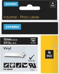 Miniatyrbillede 1 af 2: DYMO Rhino Professional, mærkbar permanent vinyltape, 19 mm, hvid tek