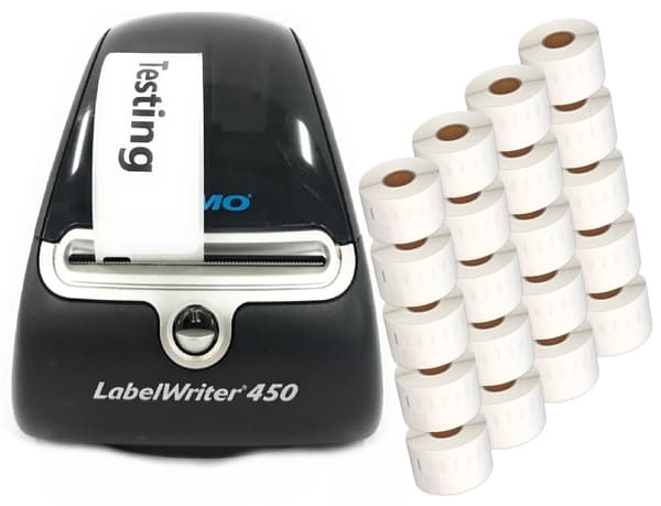 Begagnad Grade A. DYMO LabelWriter 450 Inklusive 5200 Etikett .