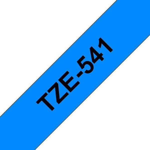 Tape BROTHER TZE541 18mm svart på blå