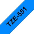 Miniatyrbild 1 av 10: Tape BROTHER TZE551 24mm svart på blå