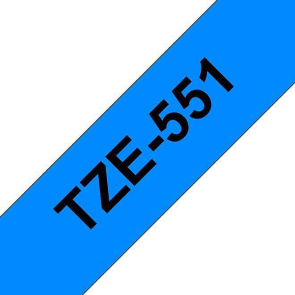 Tape BROTHER TZE551 24mm svart på blå