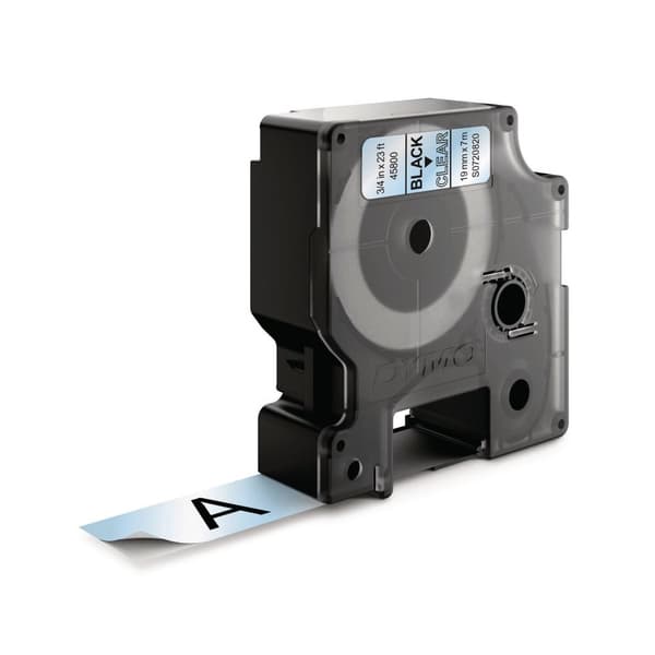 Tape DYMO D1 19mm svart på klar