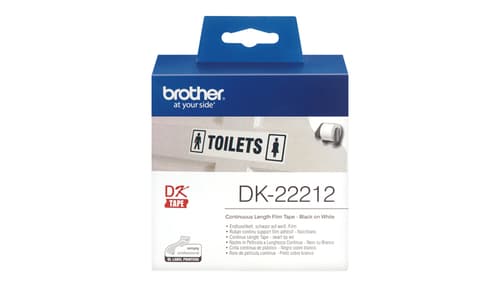 Brother labels 62mmx15,24m white film