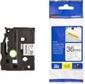 Miniatyrbild 1 av 2: Tape BROTHER TZES261 36mm svart/vit