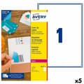 Pikkukuva 1 / 2: Tulostintarrat Avery L4610 Valkoinen 25 Levyt 199,6 x 289,1 mm (5 osaa)
