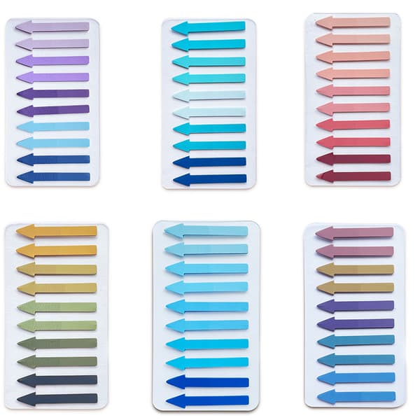 INF 200 stykker Sidemarkører Sticky Index Tabs Book Sticky Tabs Arrow Flagg Tabs Flerfarget