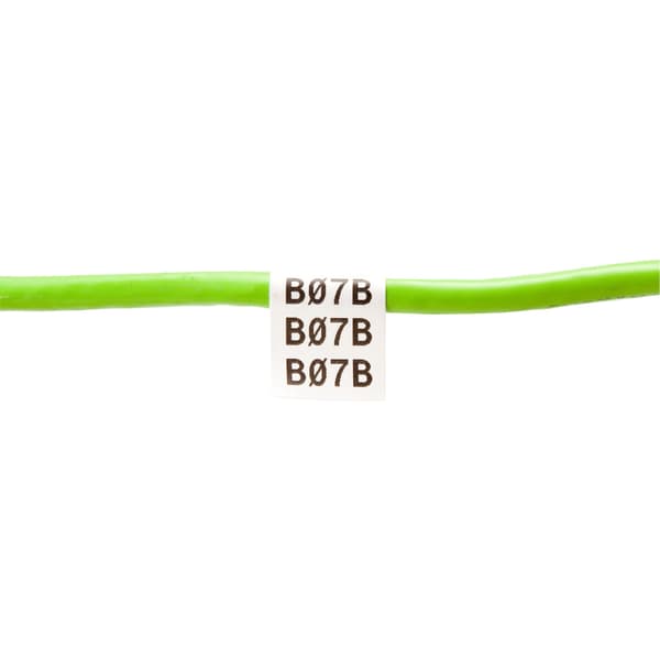 Brady M210 Nylon tape 12,7mm Sort på Hvit