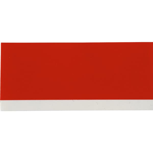 Brady M210 Vinyl tape 9,53mm Hvit på Rød