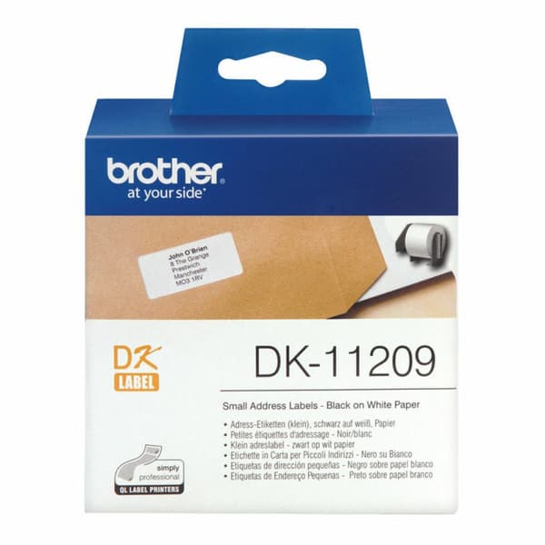 Etiketter till Skrivare Brother DK-11209 (62 x 29 mm)
