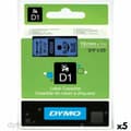 Miniatyrbillede 1 af 2: Lamineret tape til mærkningsmaskiner Dymo D1 45806 LabelManager™ Sort Blå (5 enheder)