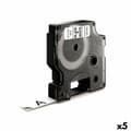 Pikkukuva 1 / 3: Laminoitu teippi tarrakoneelle Dymo D1 45013 12 mm LabelManager™ Valkoinen Musta (5 osaa)