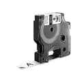 Miniatyrbillede 1 af 2: Lamineret tape til mærkningsmaskiner Dymo 18488 Hvid Sort/Hvid 12 mm
