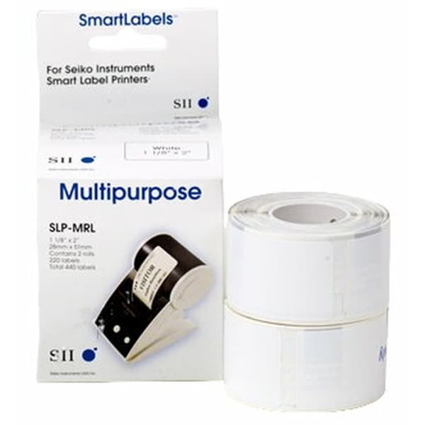 Printer labels Seiko SLP-MRL Hvid (2 enheder)