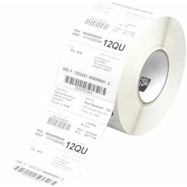 Printer labels Zebra Perform 1000T Hvid Ø 76 mm (4 enheder)
