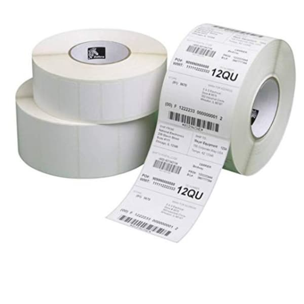 Ruller med etiketter Zebra 800294-605 102 x 152 mm Hvid