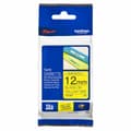 Miniatyrbillede 1 af 2: Lamineret tape til mærkningsmaskiner Brother TZE631 (12 mm) Blå Sort/Gul