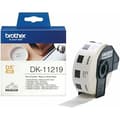 Miniatyrbillede 1 af 2: Printer labels Brother DK11219 Hvid Sort/Hvid