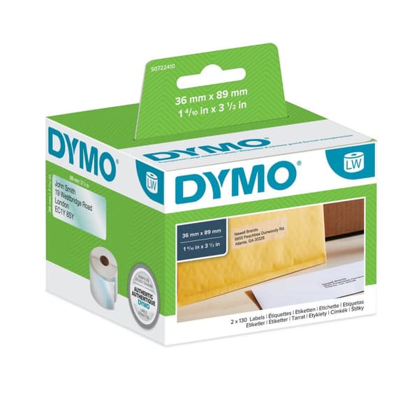 Printer labels Dymo S0722410 Gennemsigtig