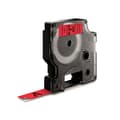 Miniatyrbild 3 av 3: Laminerat Band till Etikettskrivare Dymo D1 45017 12 mm LabelManager™ Röd Svart (5 antal)