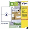 Miniatyrbild 1 av 2: Etiketter till Skrivare Avery LR7168 Vit 100 Blad 199,6 x 143,5 mm (5 antal)