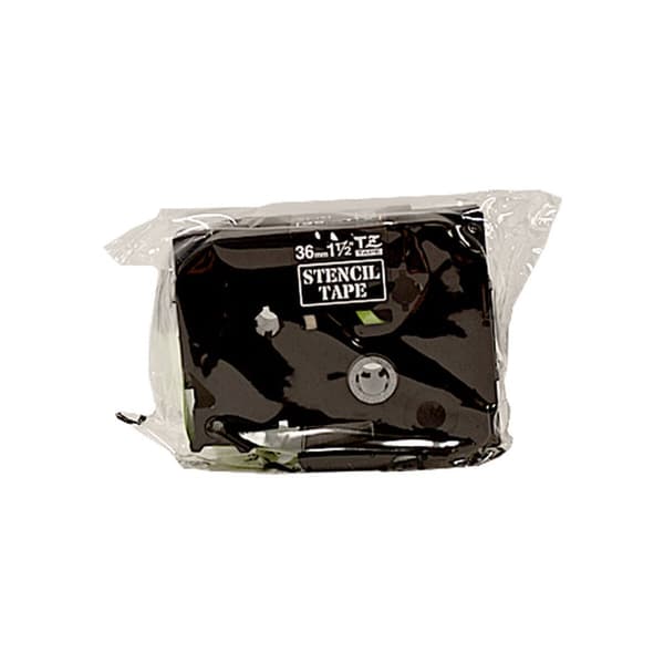 Laminerat Band till Etikettskrivare Brother STE-161 Svart Svart/Vit 36 mm x 3 m