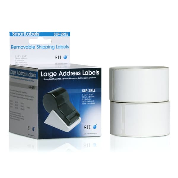 Etiketter till Skrivare Seiko SLP-2RLE Vit 36 x 89 mm (2 antal) (520 Etiketter)