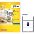 Miniatyrbillede 3 af 3: Selvklæbende etiketter Avery 99,1 x 67,7 mm Gennemsigtig
