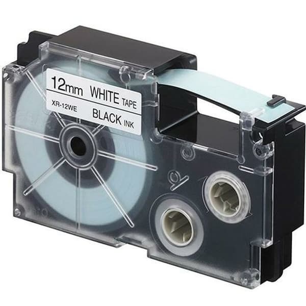 Lamineringsteip for merkemaskin Casio XR-12WE Hvit Svart