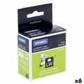 Pikkukuva 1 / 2: Tulostintarrat Dymo Valkoinen Musta 1000 Kappaletta 13 x 25 mm (6 osaa)