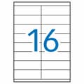 Pikkukuva 2 / 2: Liimaetiketit Apli 01287 Valkoinen 100 Levyt 105 x 35 mm
